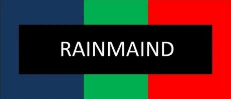 Colorful background with 'RAINMAIND' text in the center