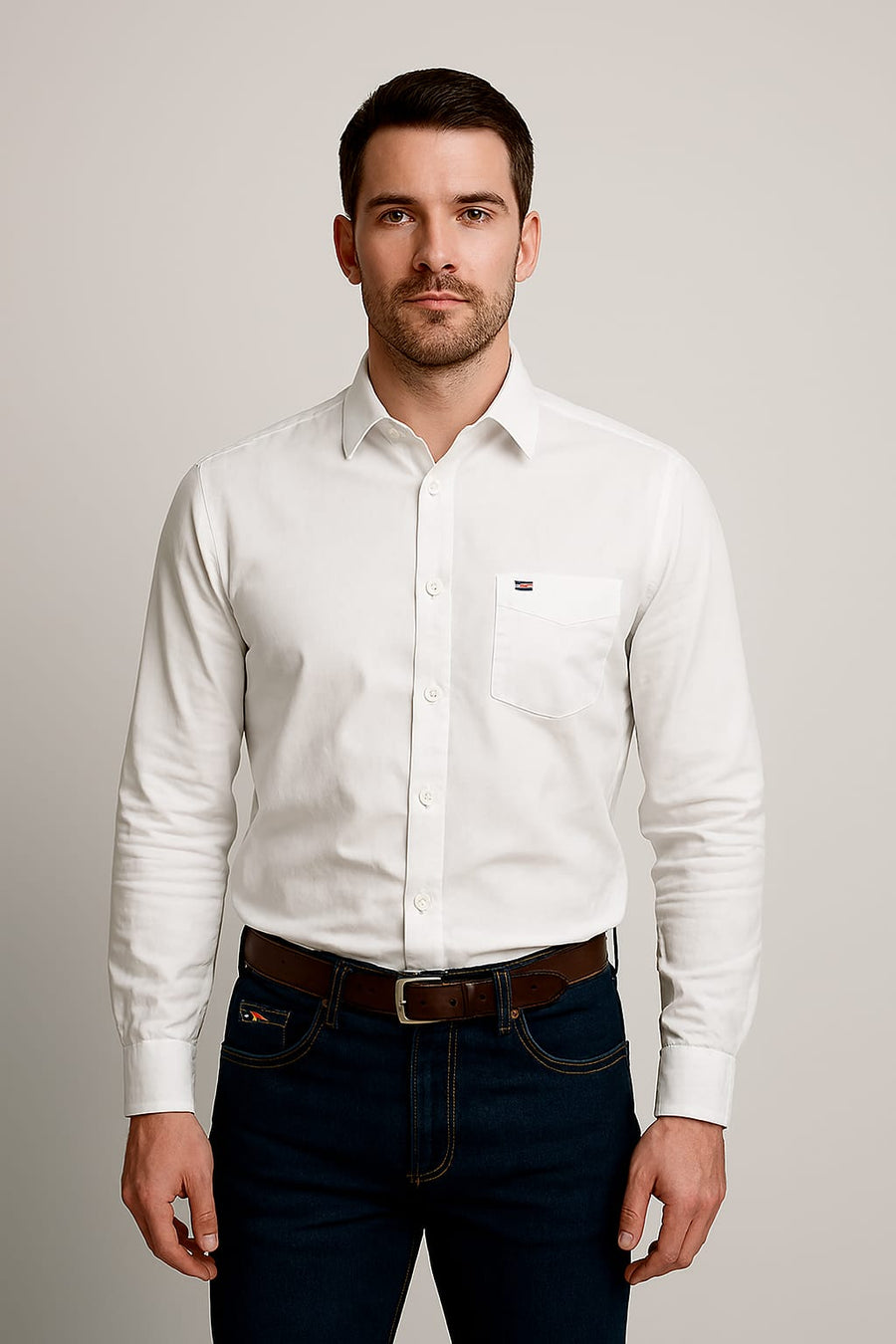 Premium cotton  Men White Formal Shirt