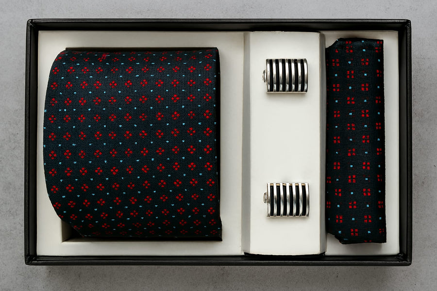 Luxury Italian Tie Accessory Gift Set for Men