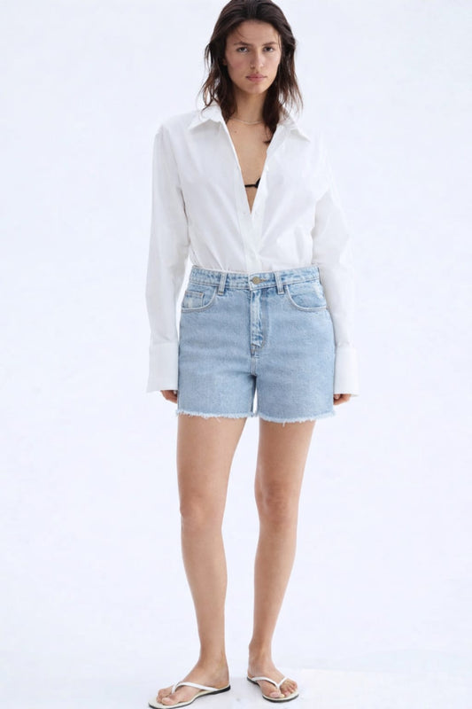 Premium Women Denim Blue shorts