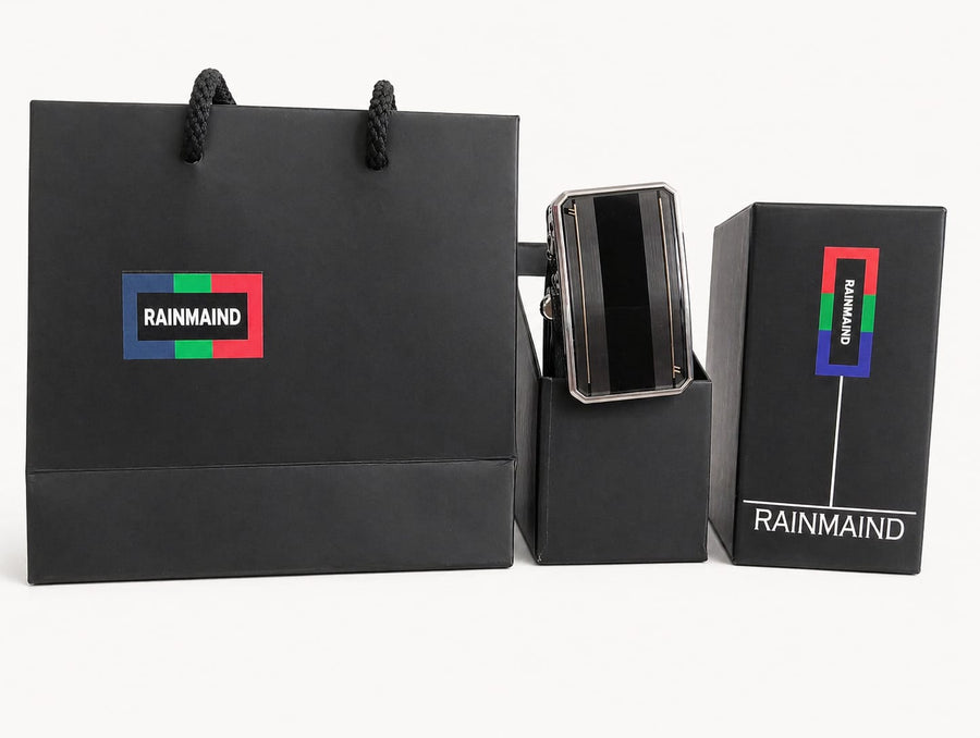 italian Leather Auto - lock Belt for Men | Black