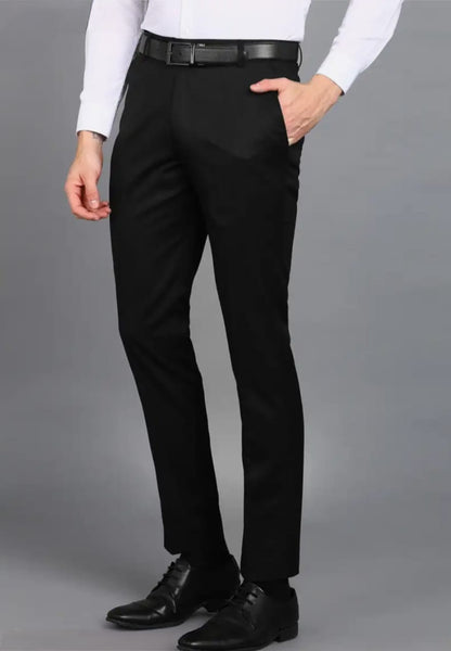Suggestion


Person wearing black dress pants with a white shirt on a gray background