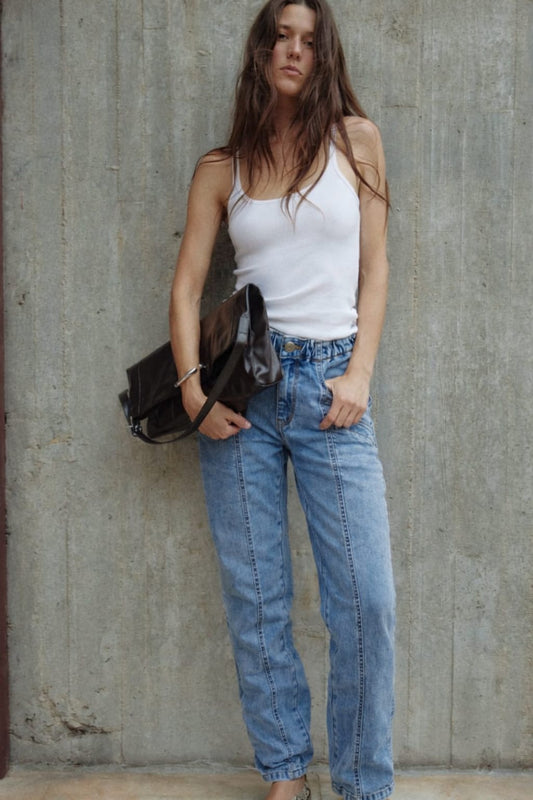 Premium Light Blue Straight Fit Jeans